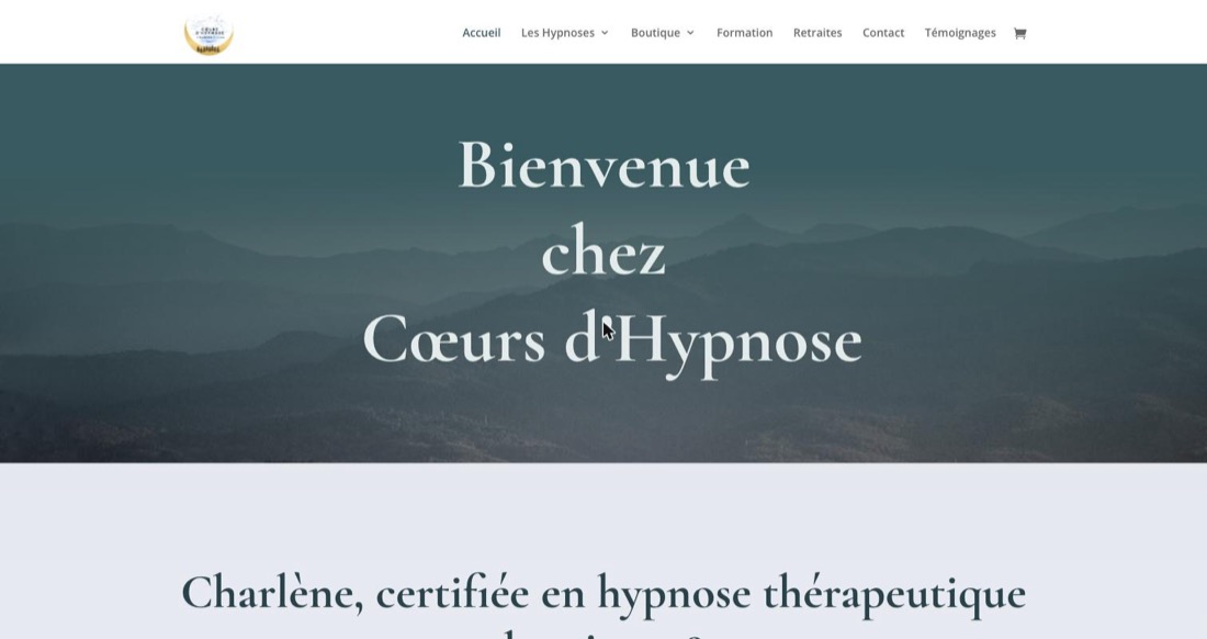 Site Cœurs d'Hypnose